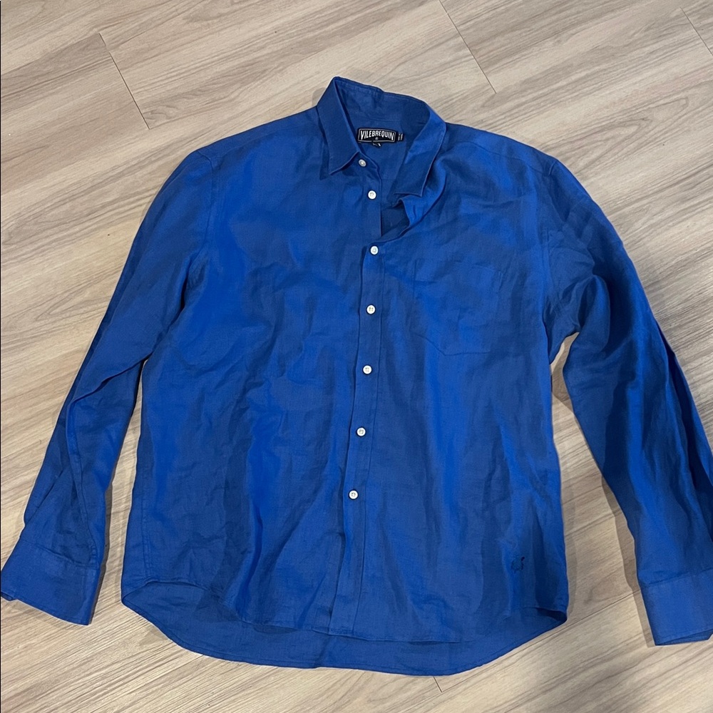 Vilebrequin Men's Deep Blue Casual Shirt